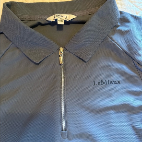 LeMieux Women's Sleeveless Sport Polo in Light Blue - Picture 3 of 4